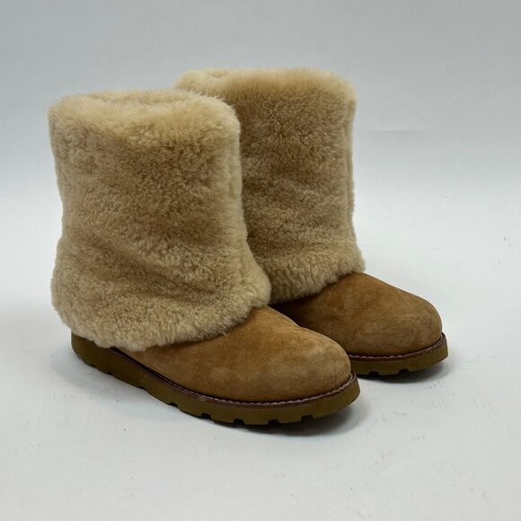 UGG Australia Maylin Mid-Calf Boots Camel Shearling Women’s 7 NWOB - Picture 7 of 16